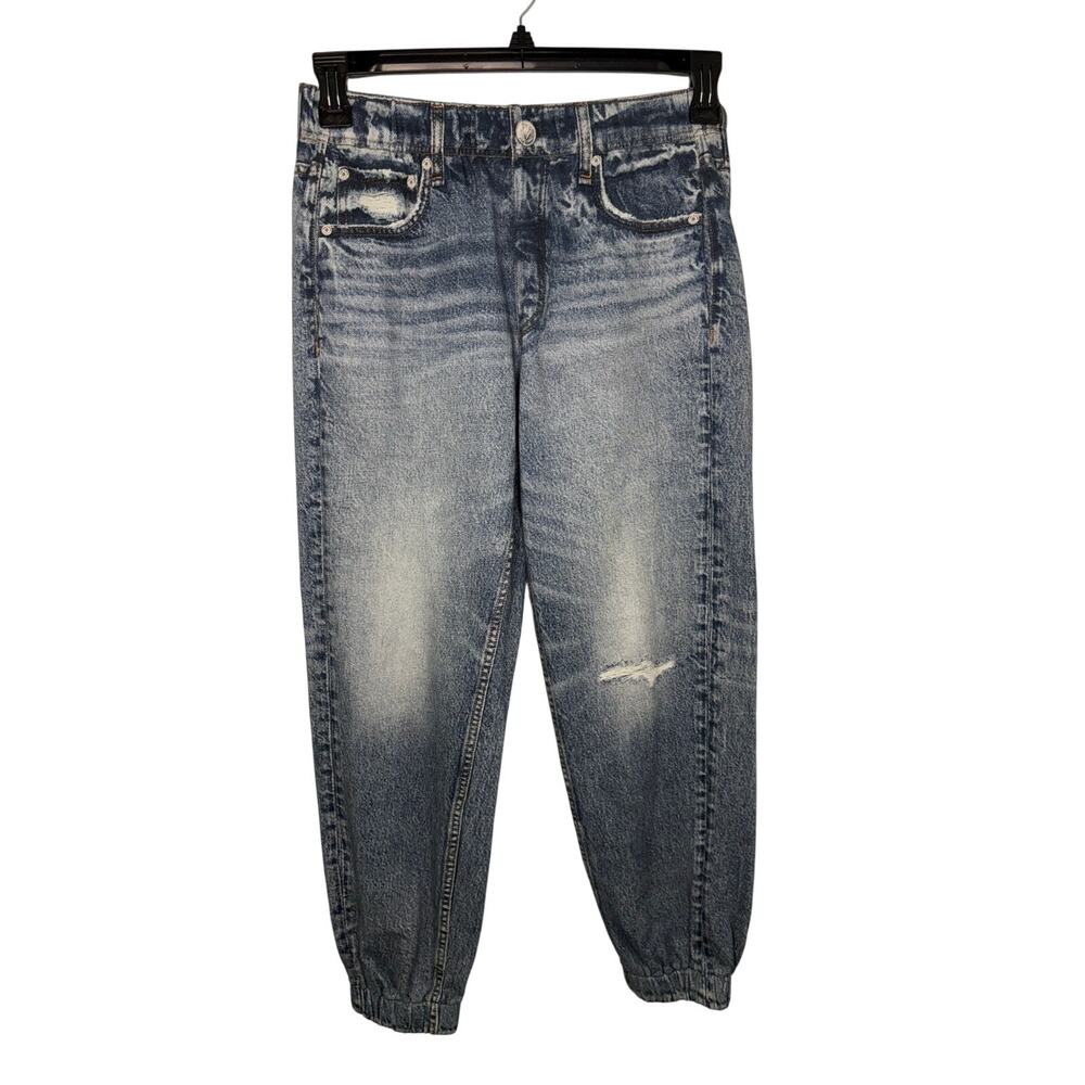 Rag & Bone Miramar Denim Sweatpants Joggers Women's Size Small Terry Pull-On